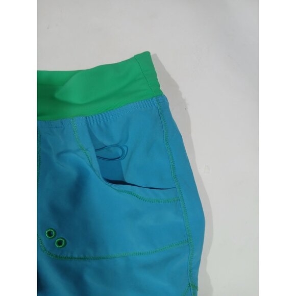 PrAna Millie Board Shorts Size Small Teal Active Water Hike Beach Pull On - Picture 4 of 9